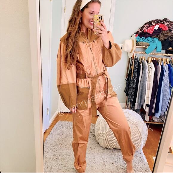 NWT Sea New York Gabriette Jumpsuit Peach Size 8 - Picture 1 of 14